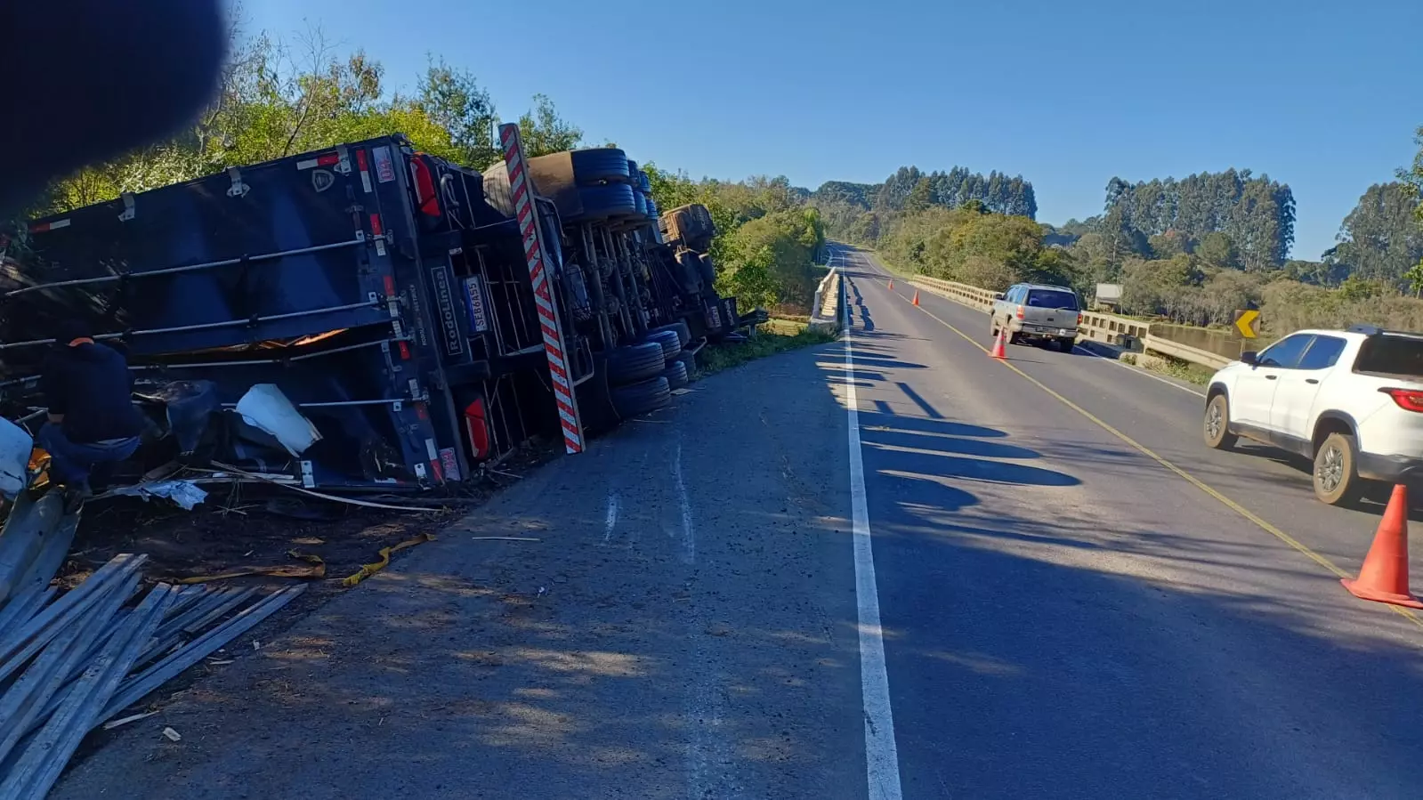 Trânsito é liberado na BR-280 entre Mafra e Canoinhas